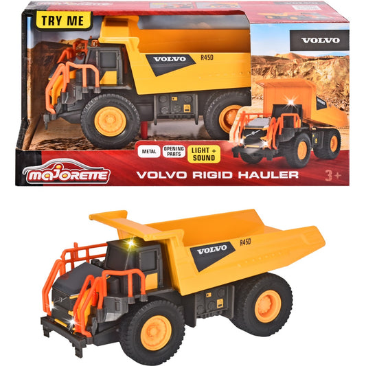 Majorette Kipplaster Volvo Rigid (orange, Mit Licht und Sound)