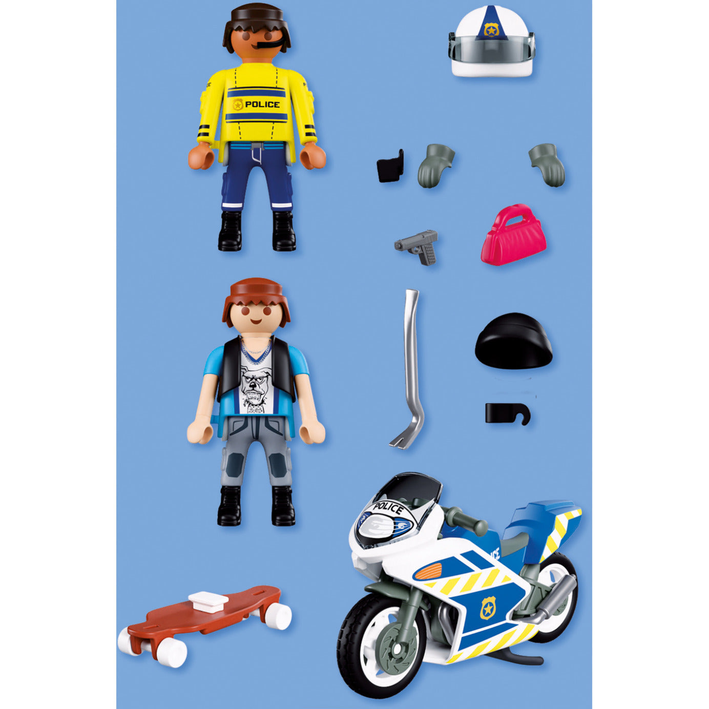 72079 City Action Verfolgungsjagd mit Motorrad, Konstruktionsspielzeug