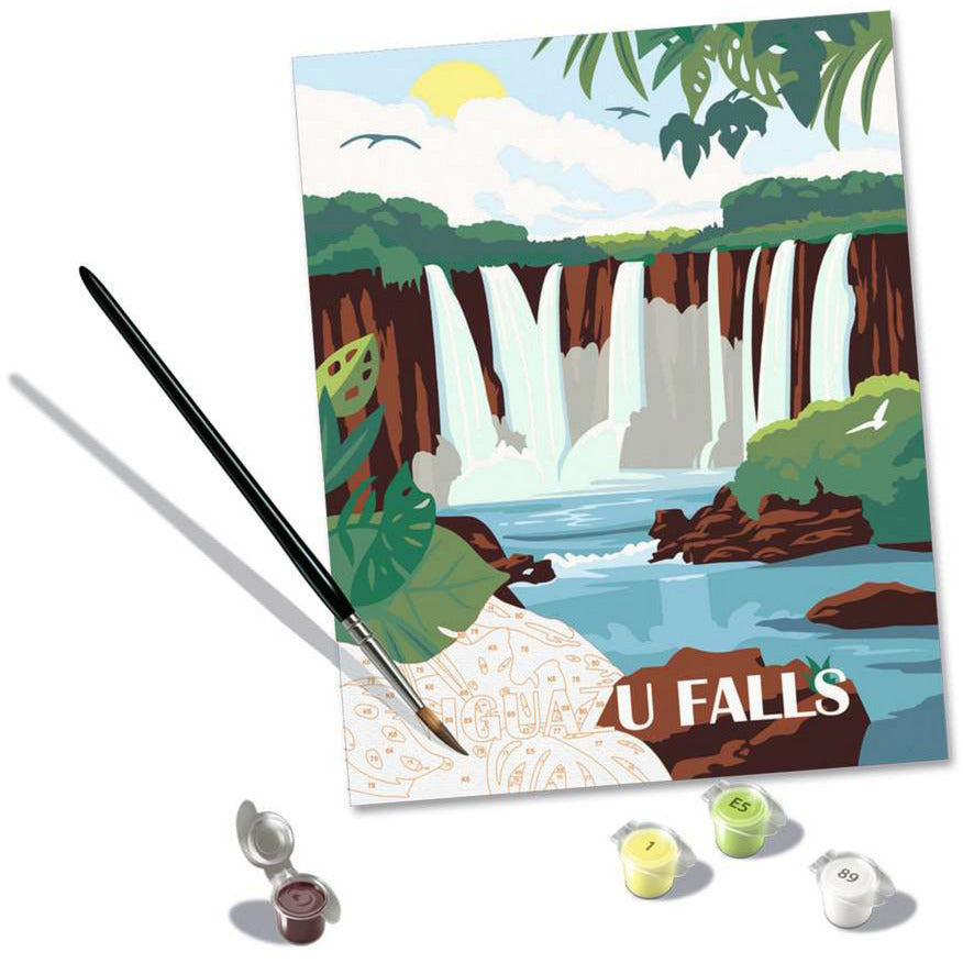CreArt - Iguazu Wasserfälle, Malen