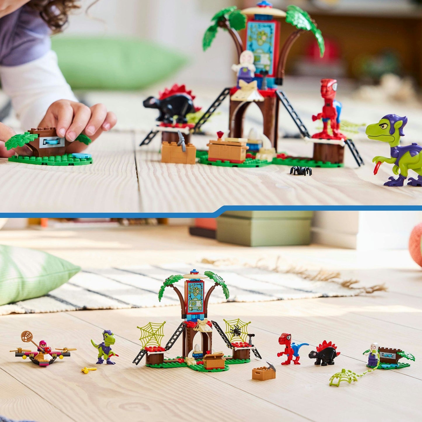 11200 Marvel Spidey und seine Super-Freunde Showdown am Baumhaus: Spidey-Rex vs. Gobby-Raptor, Konstruktionsspielzeug