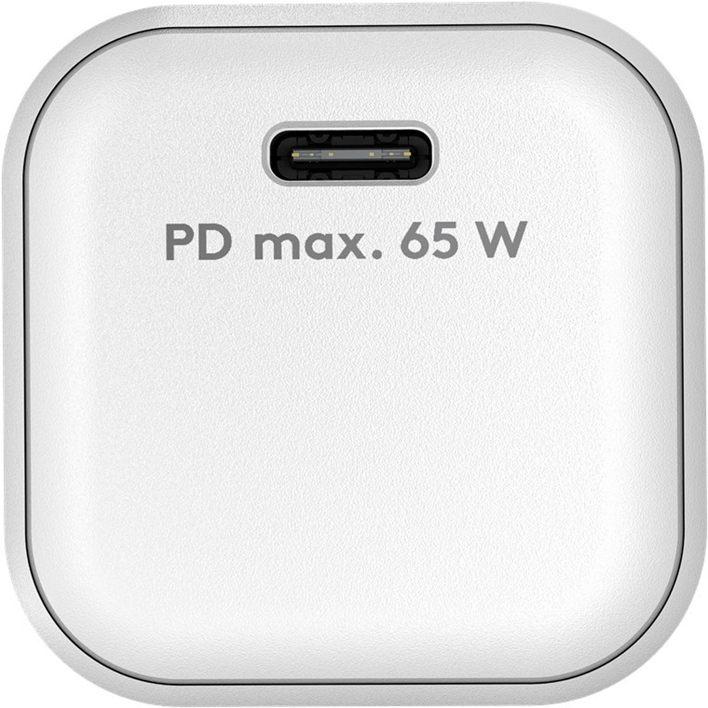 Goobay USB-C Schnellladegerät Nano, PD, GaN, 65 Watt (weiss, 1x USB-C, Power Delivery 3.0)
