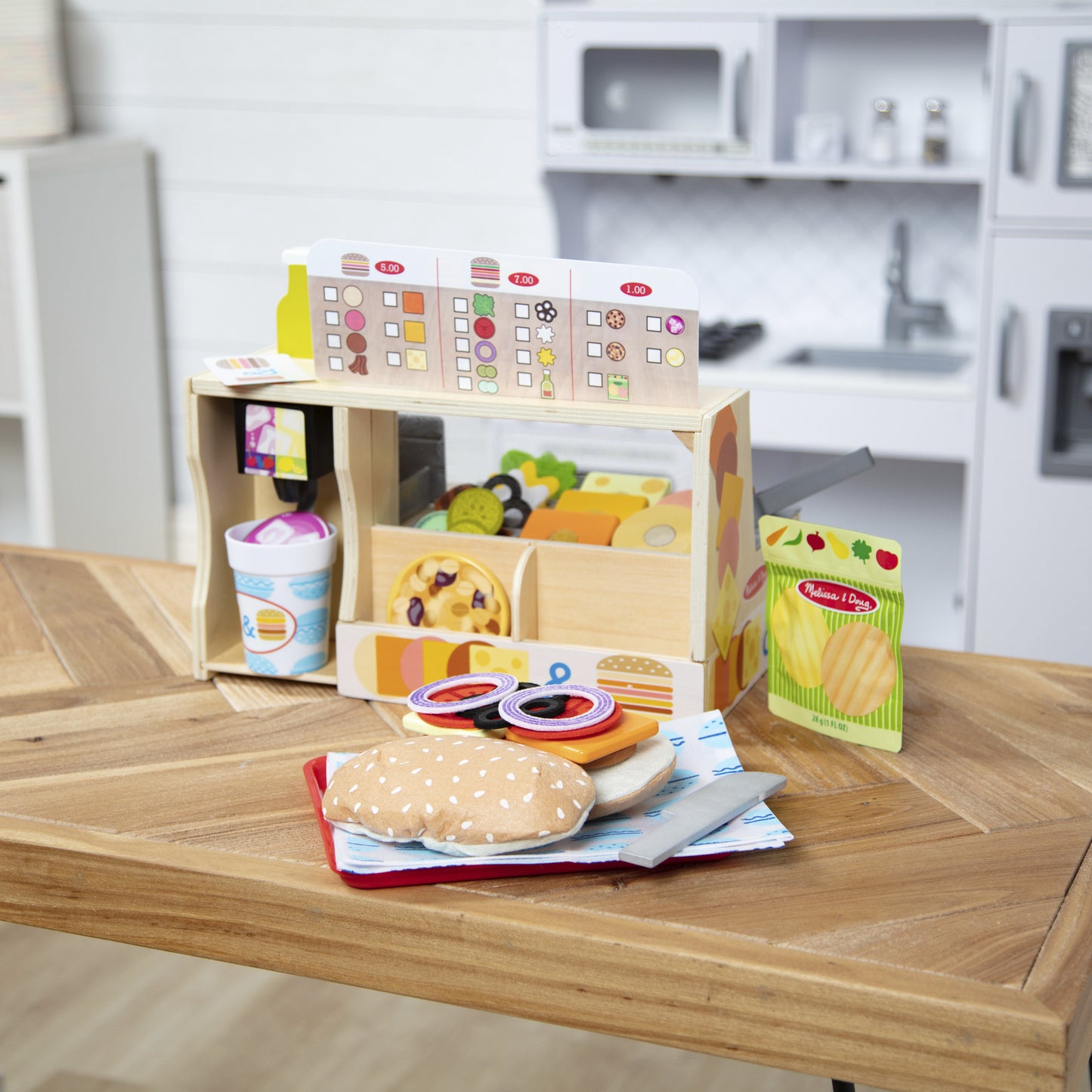 Melissa & Doug - Slice & Stack Sandwich Theke, Spielküche