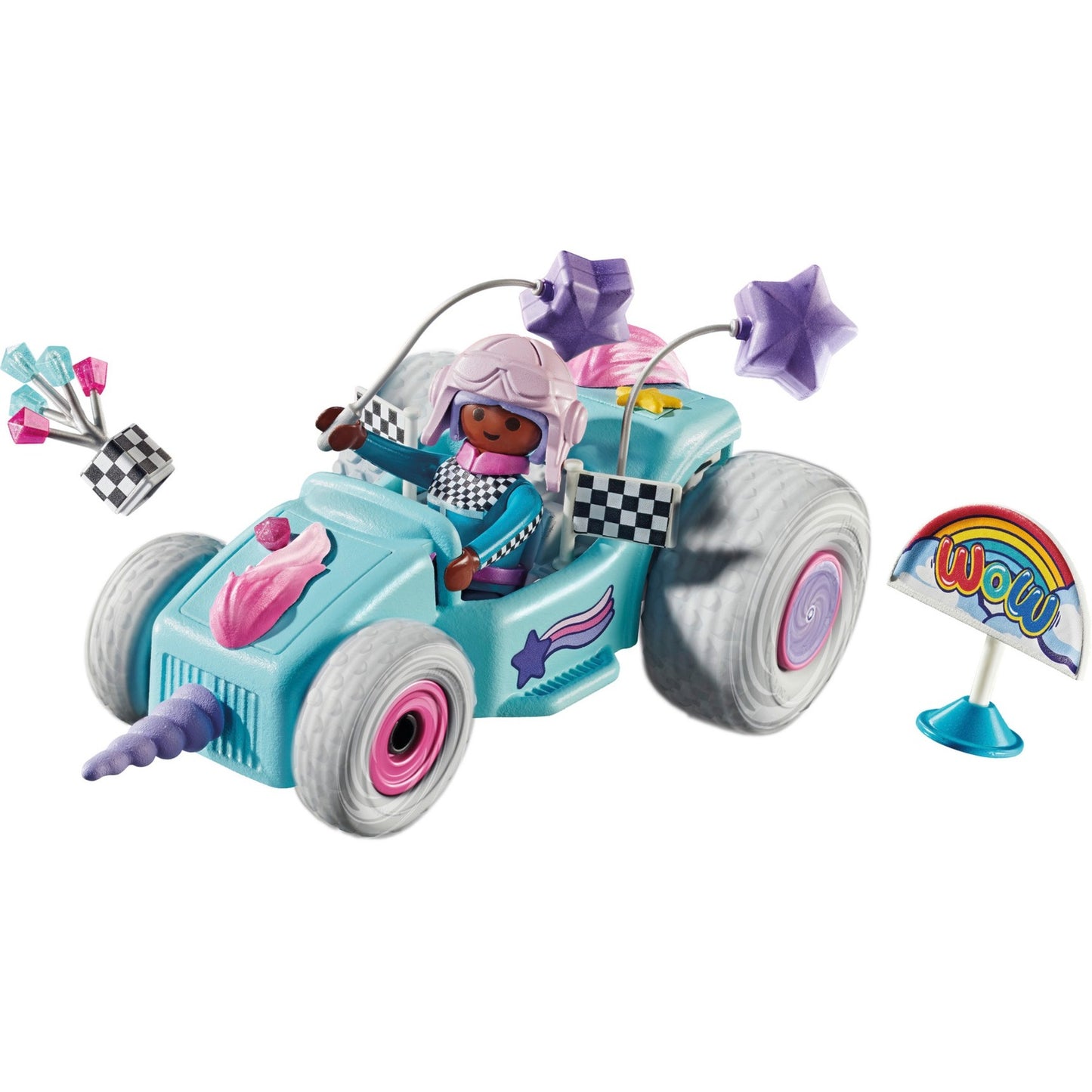 PLAYMOBIL 71635 Funstars Rasendes Einhorn, Konstruktionsspielzeug