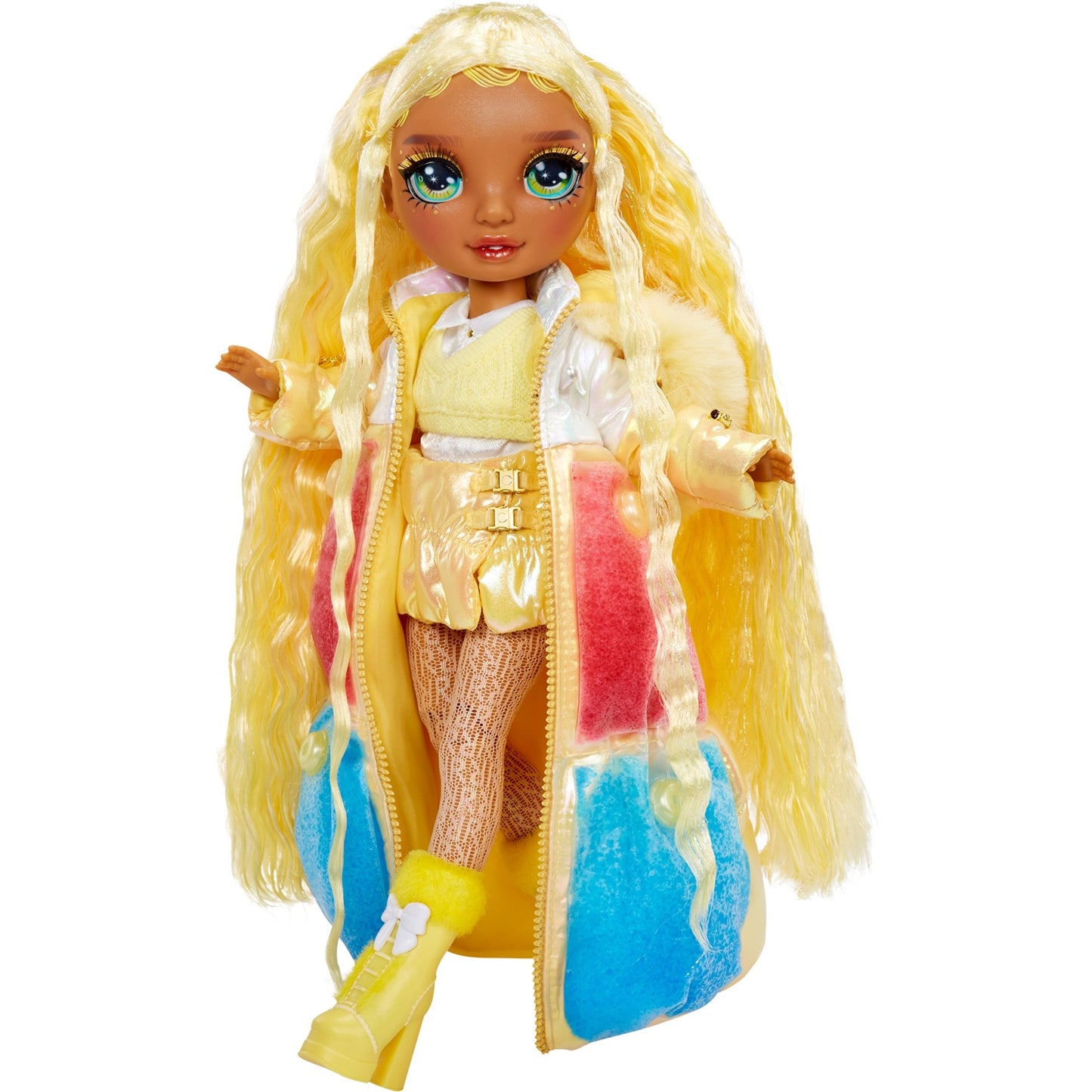 MGA Entertainment Rainbow High Winter Wonderland Doll - Sunny (Yellow)