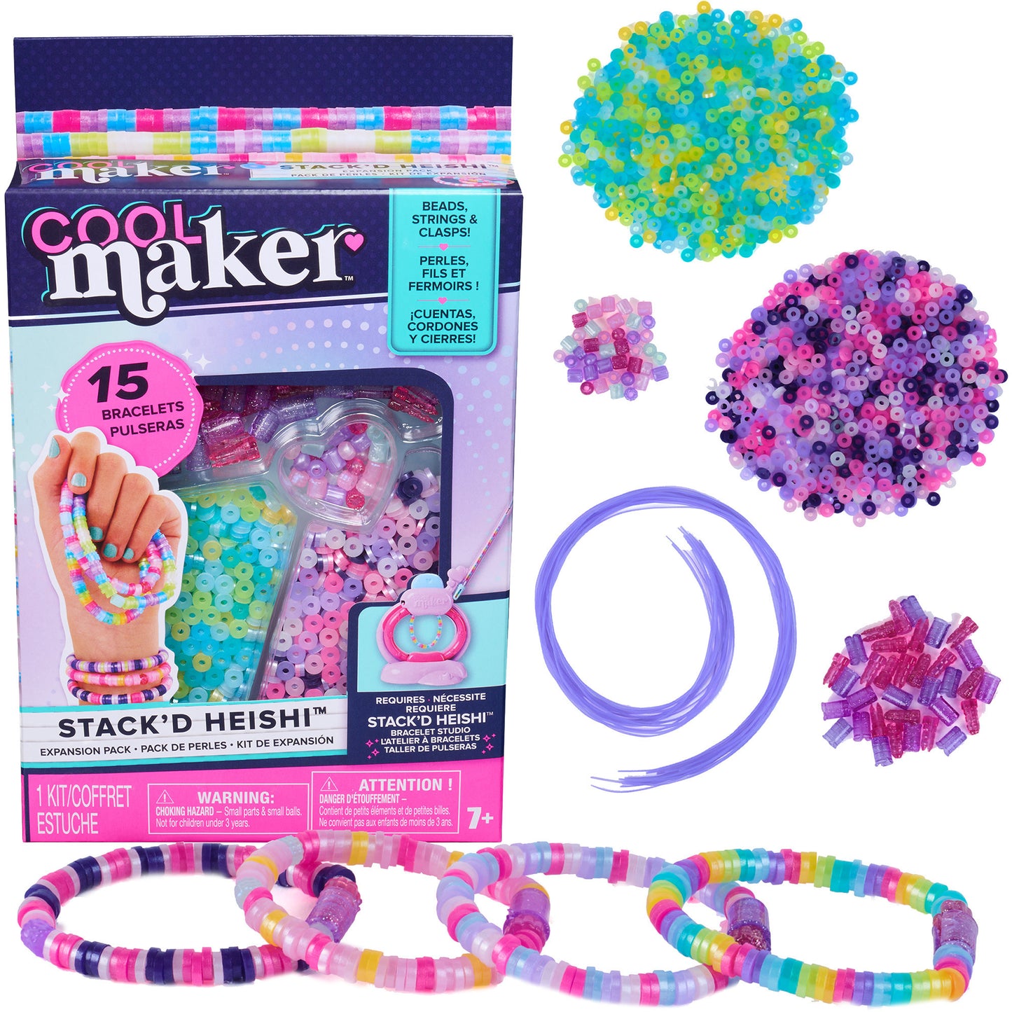 Cool Maker Stack'd Heishi Armband Nachfüllset, Basteln
