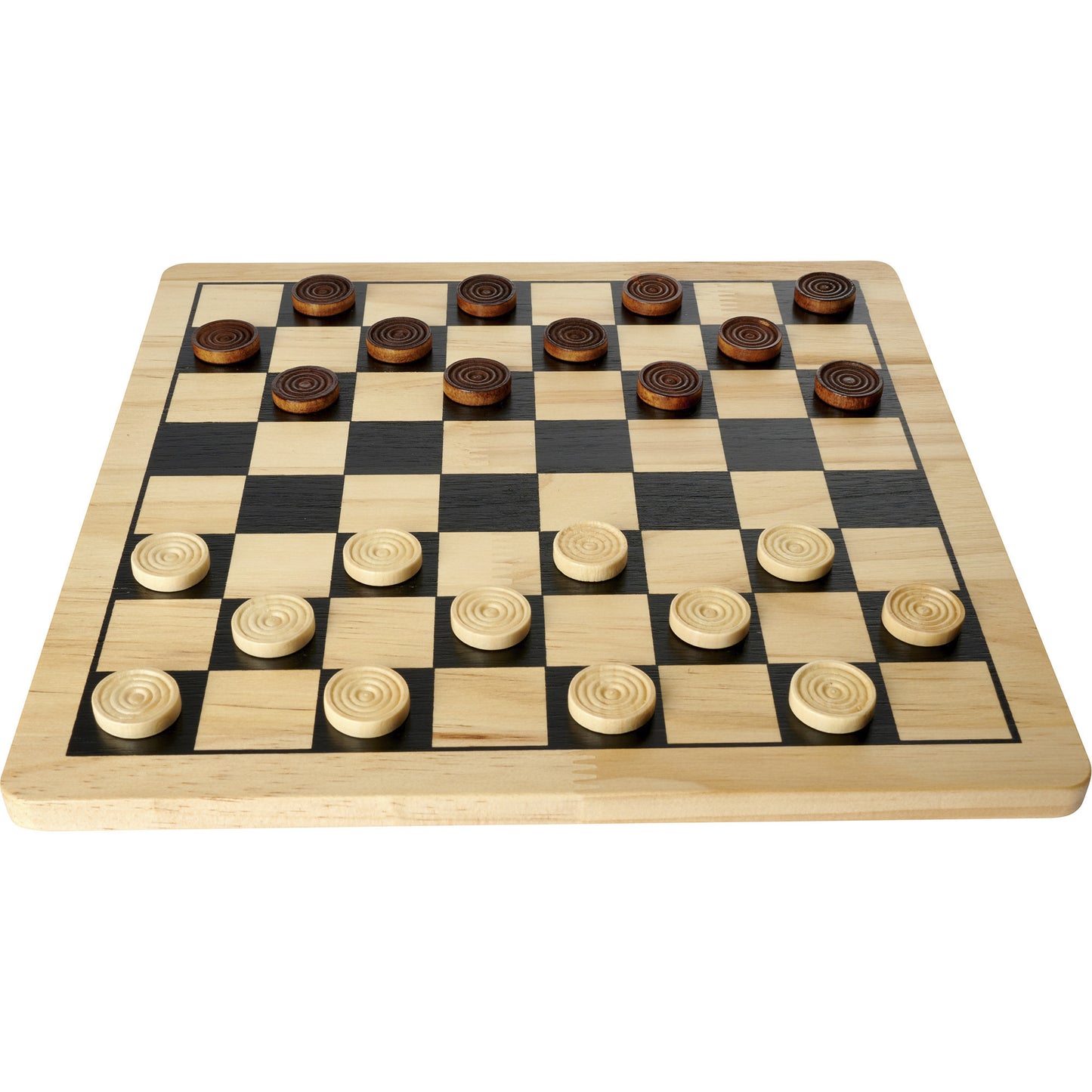 Deluxe Holz - Schach & Dame, Brettspiel