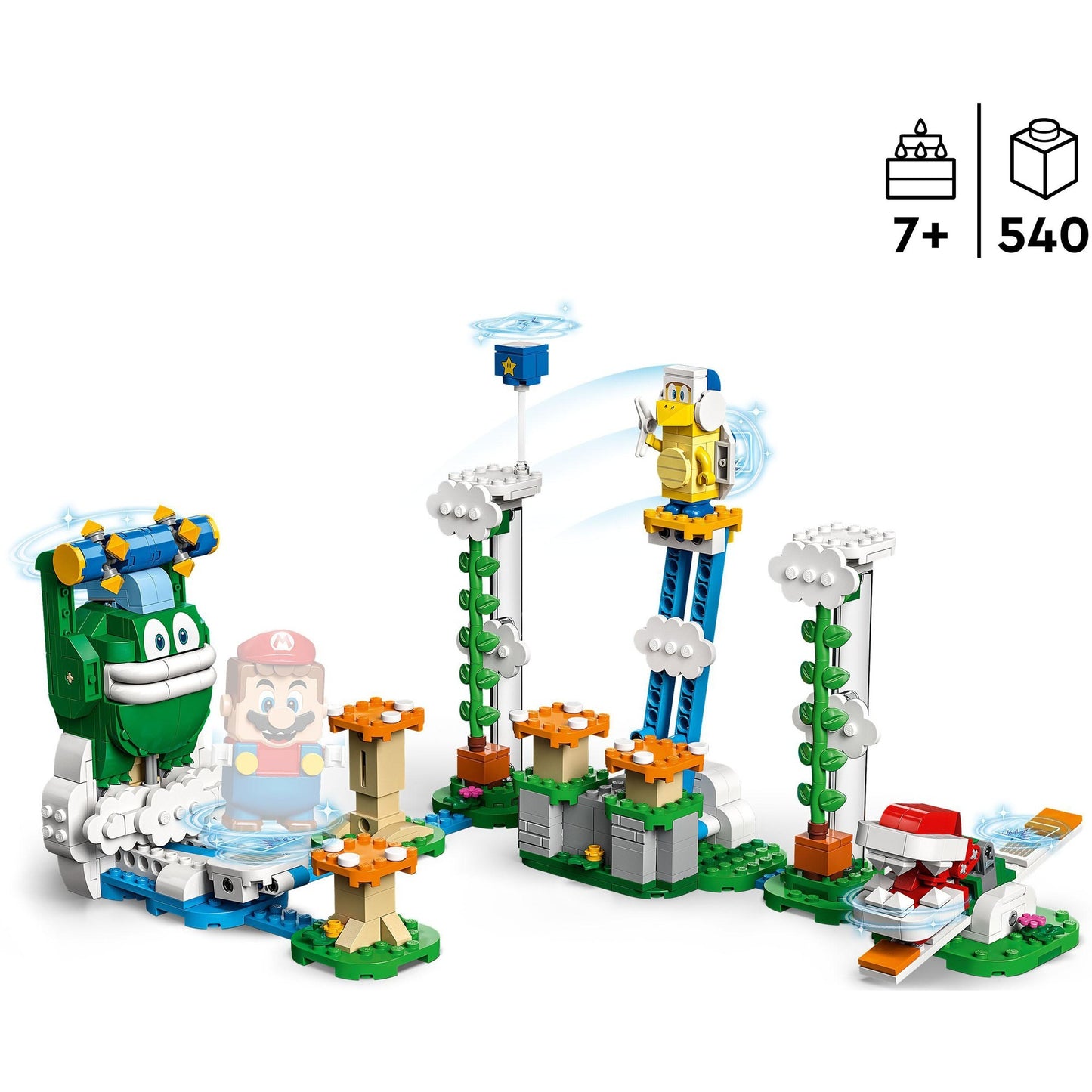 LEGO 71409 Super Mario Maxi-Spikes Wolken-Challenge – Erweiterungsset, Konstruktionsspielzeug