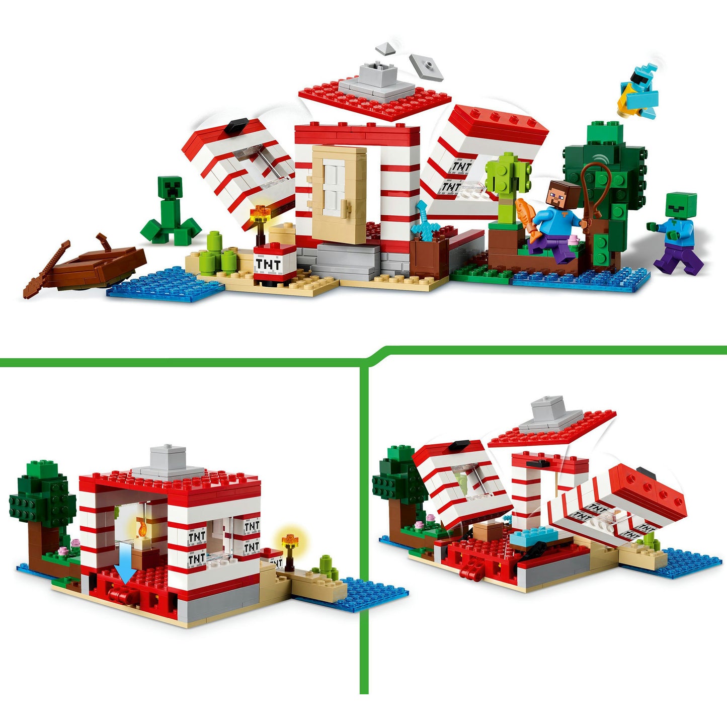 21275 Minecraft Das TNT-Dschungelhaus, Konstruktionsspielzeug