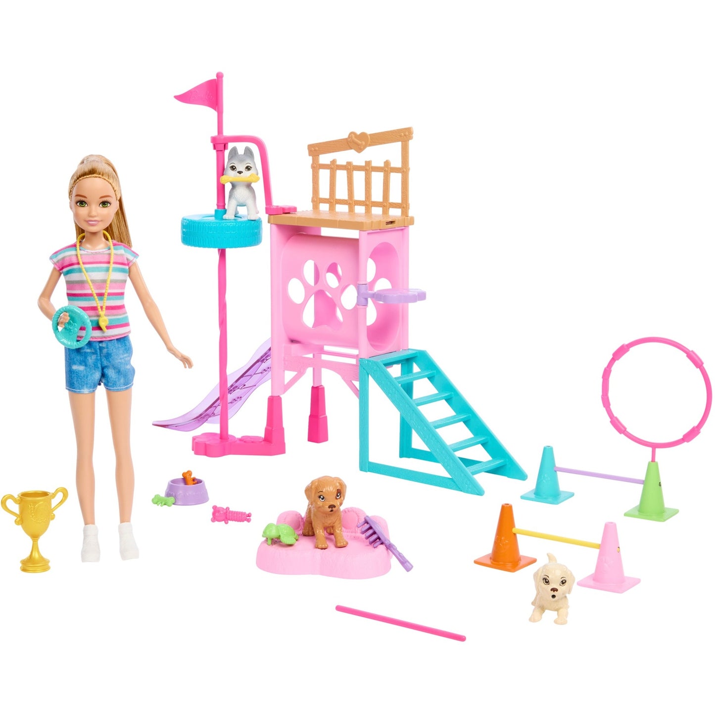 Barbie Barbie Family & Friends Stacie's Puppy Playground Spielset