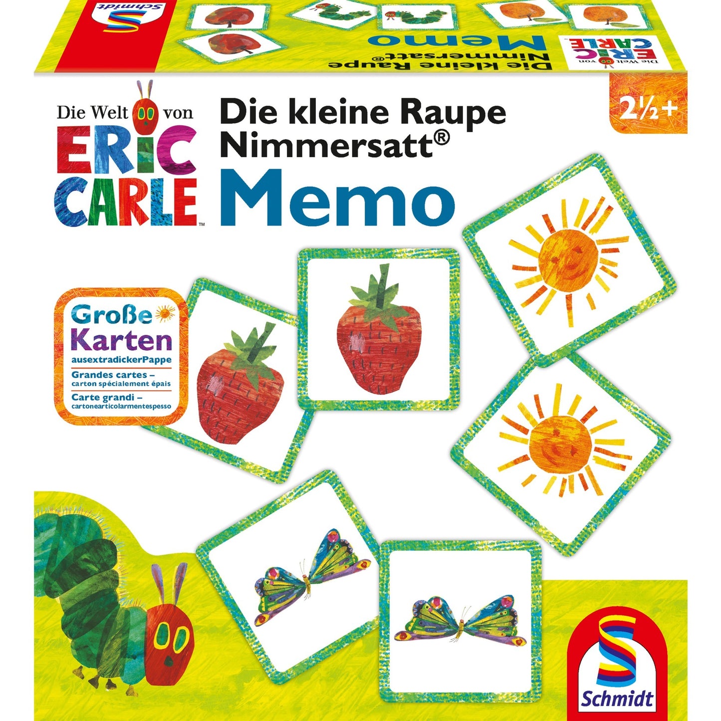 Schmidt Spiele Die kleine Raupe Nimmersatt Memory, Gedächtnisspiel