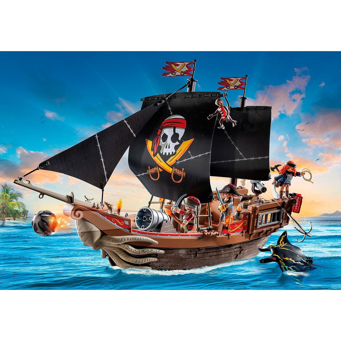 PLAYMOBIL 71530 Pirates Großes Piratenschiff, Konstruktionsspielzeug
