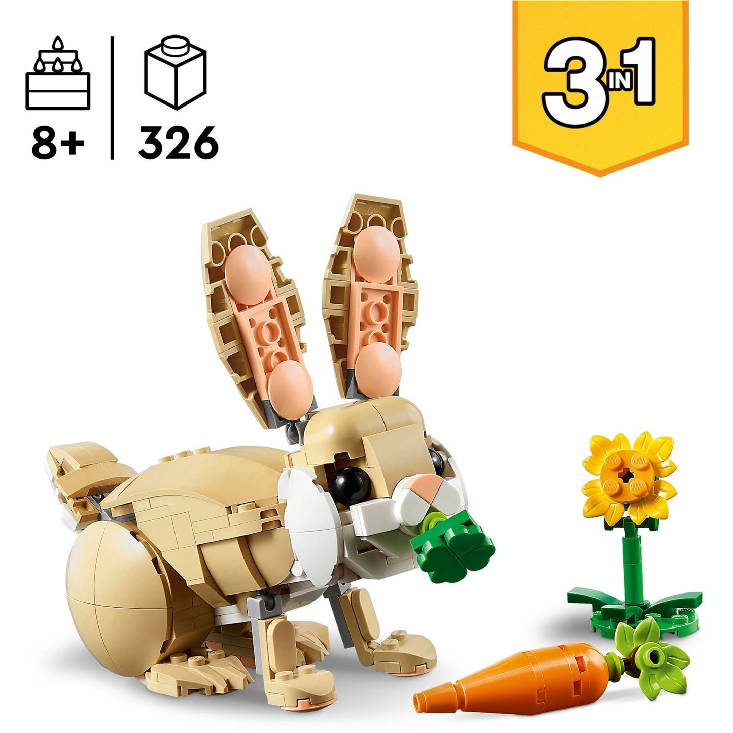 31162 Creator 3-in-1 Häschen, Konstruktionsspielzeug