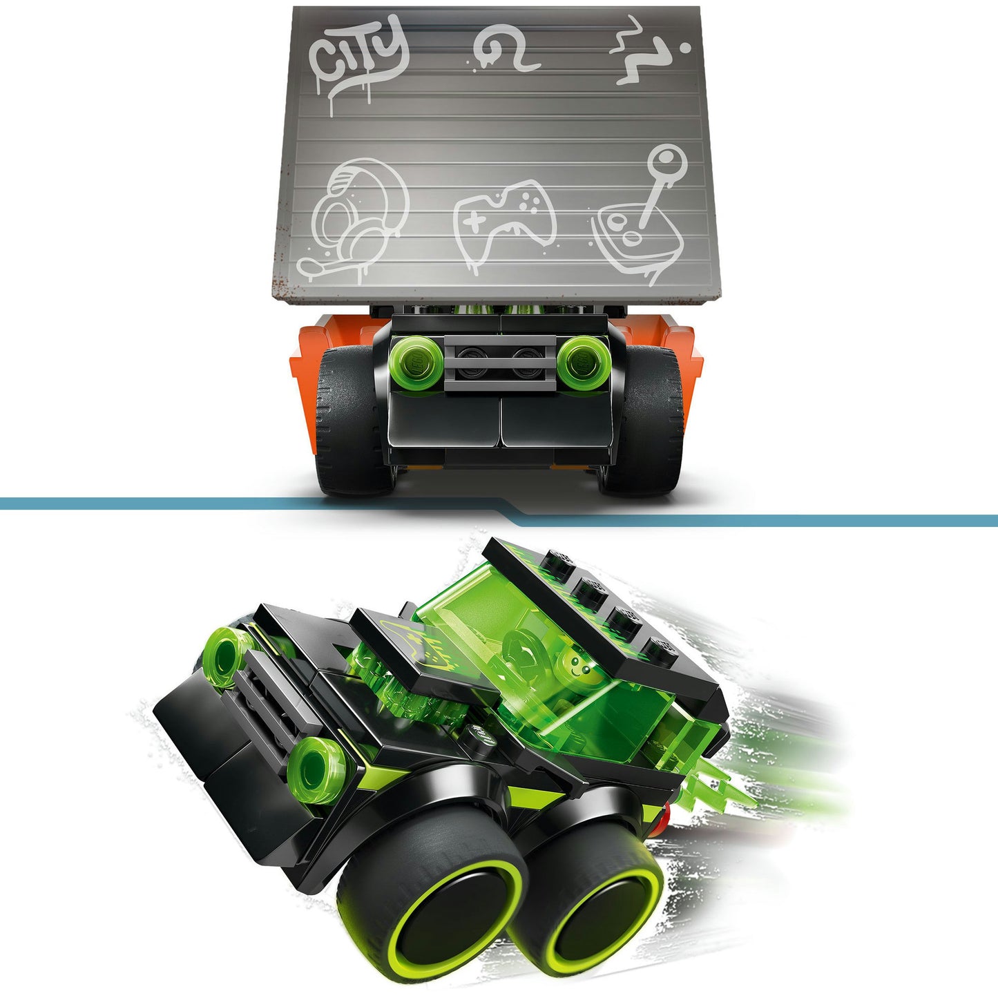 60484 City Coole Flitzer - Gaming-Rennauto, Konstruktionsspielzeug