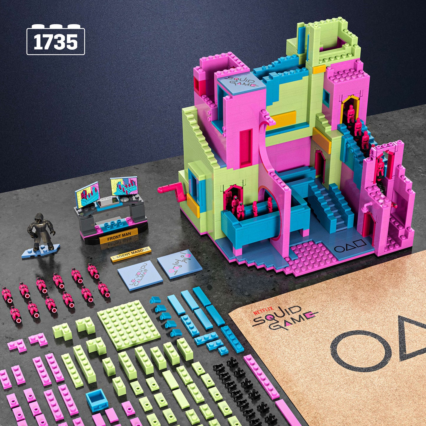 MEGA Showcase Squid Game Set, Konstruktionsspielzeug