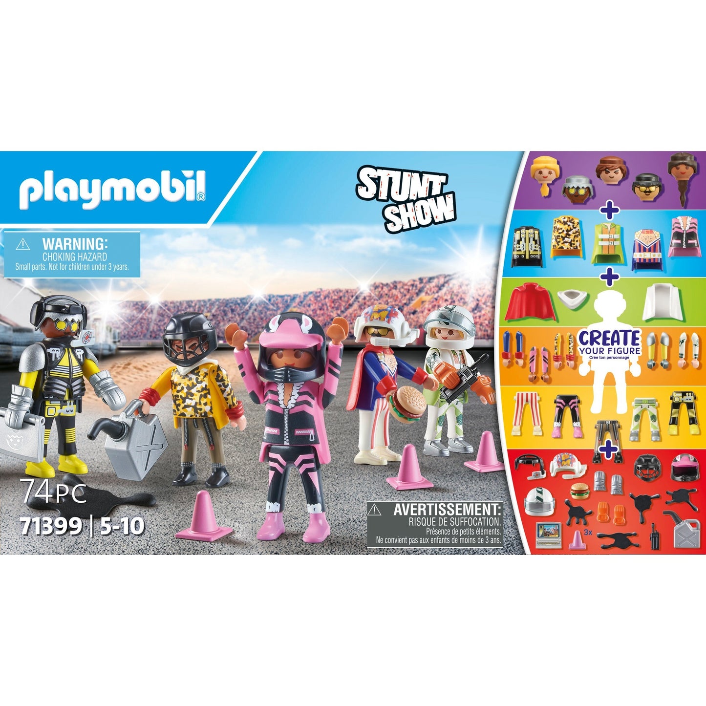 PLAYMOBIL 71399 My Figures: Stuntshow, Konstruktionsspielzeug