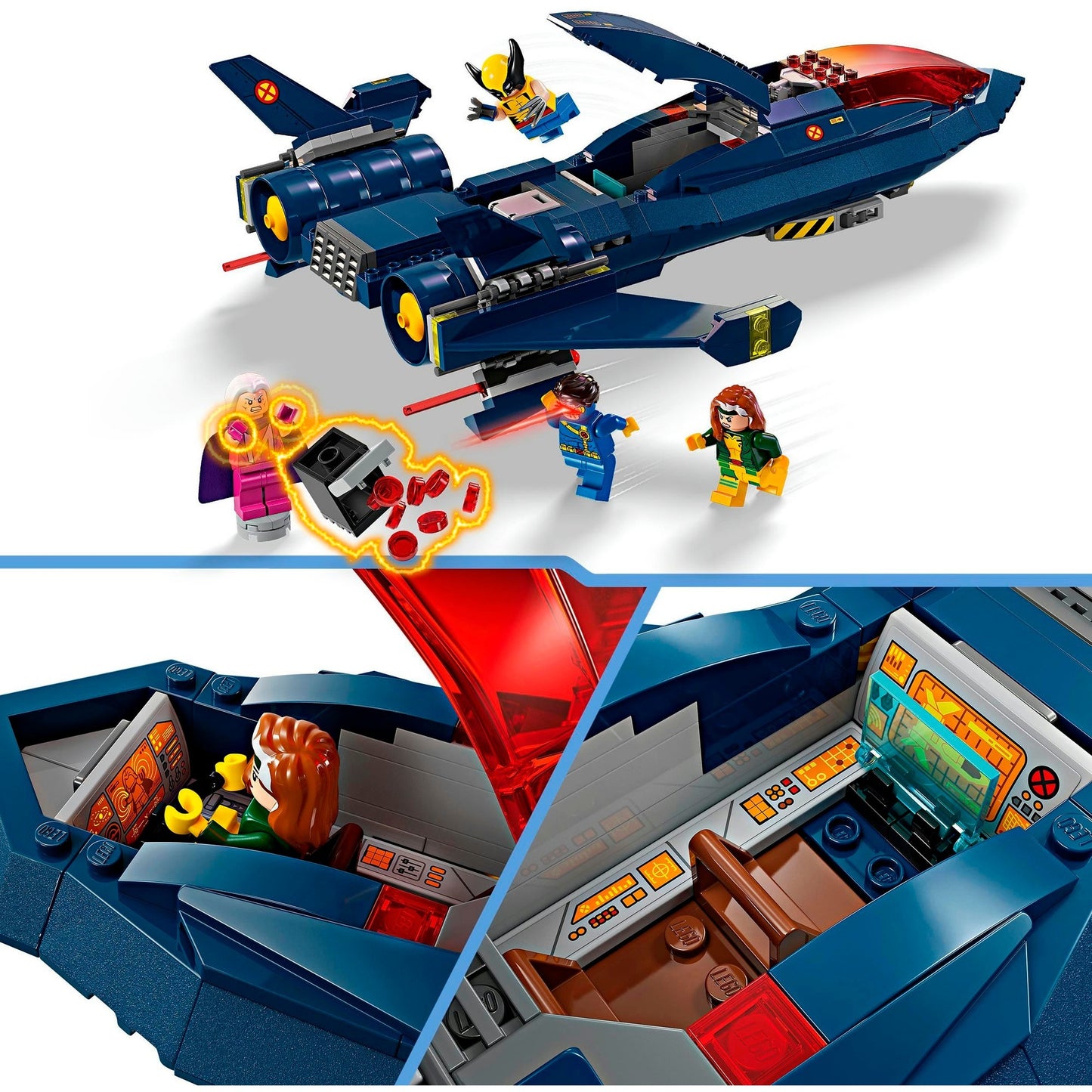 LEGO 76281 Marvel Super Heroes X-Jet der X-Men, Konstruktionsspielzeug