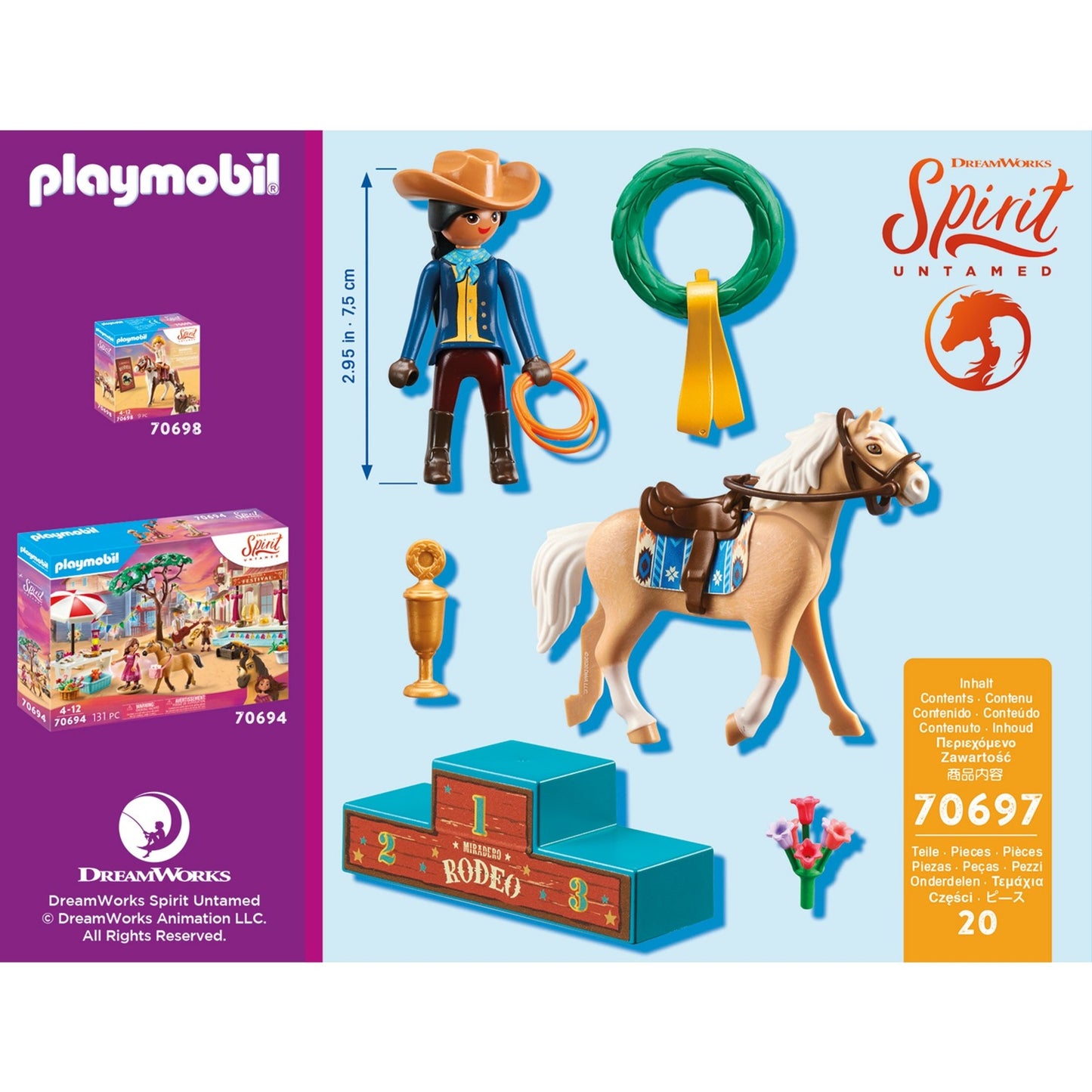 PLAYMOBIL 70697 Spirit Rodeo Pru, Konstruktionsspielzeug