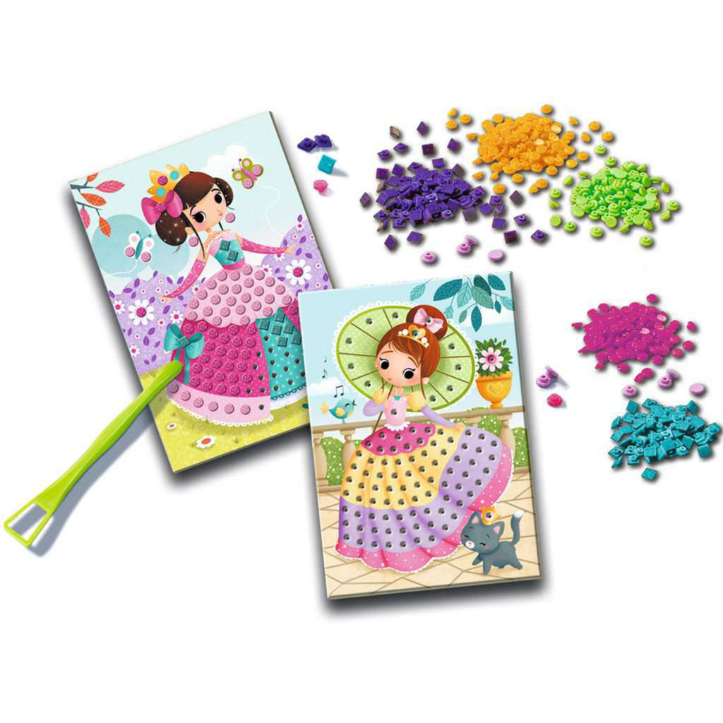 BeCreative - Bastelset DIY Mosaik Prinzessinnen, Basteln