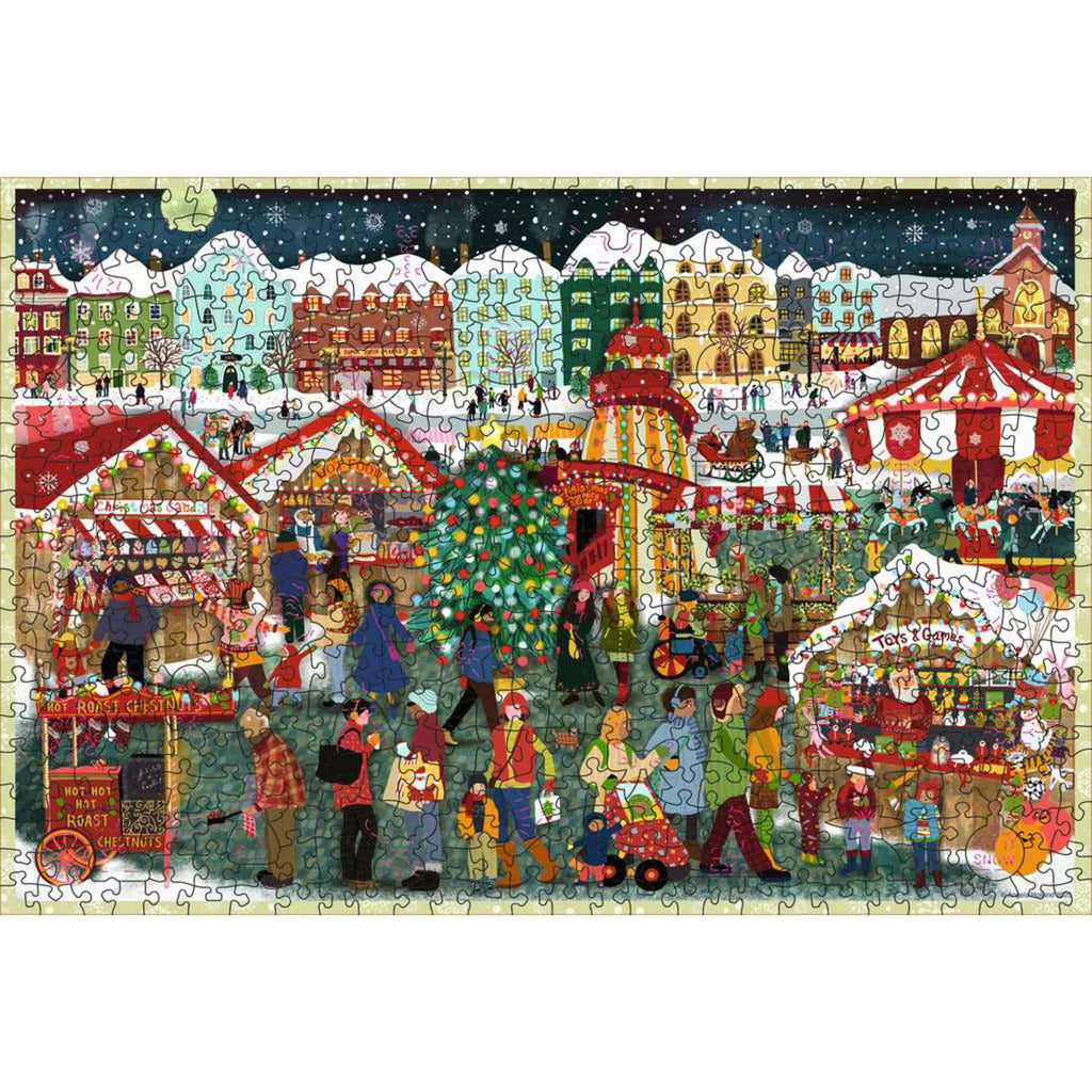 Wooden Puzzle - Weihnachtsmarkt