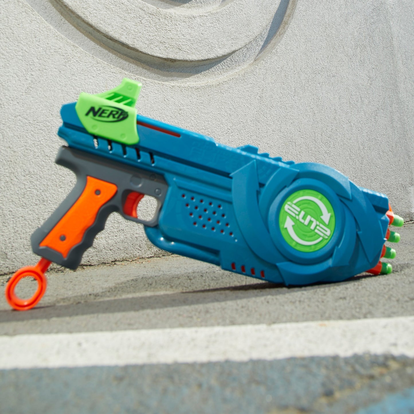 Hasbro Nerf Elite 2.0 Flipshots Flip-8, Nerf Gun (blaugrau/orange)