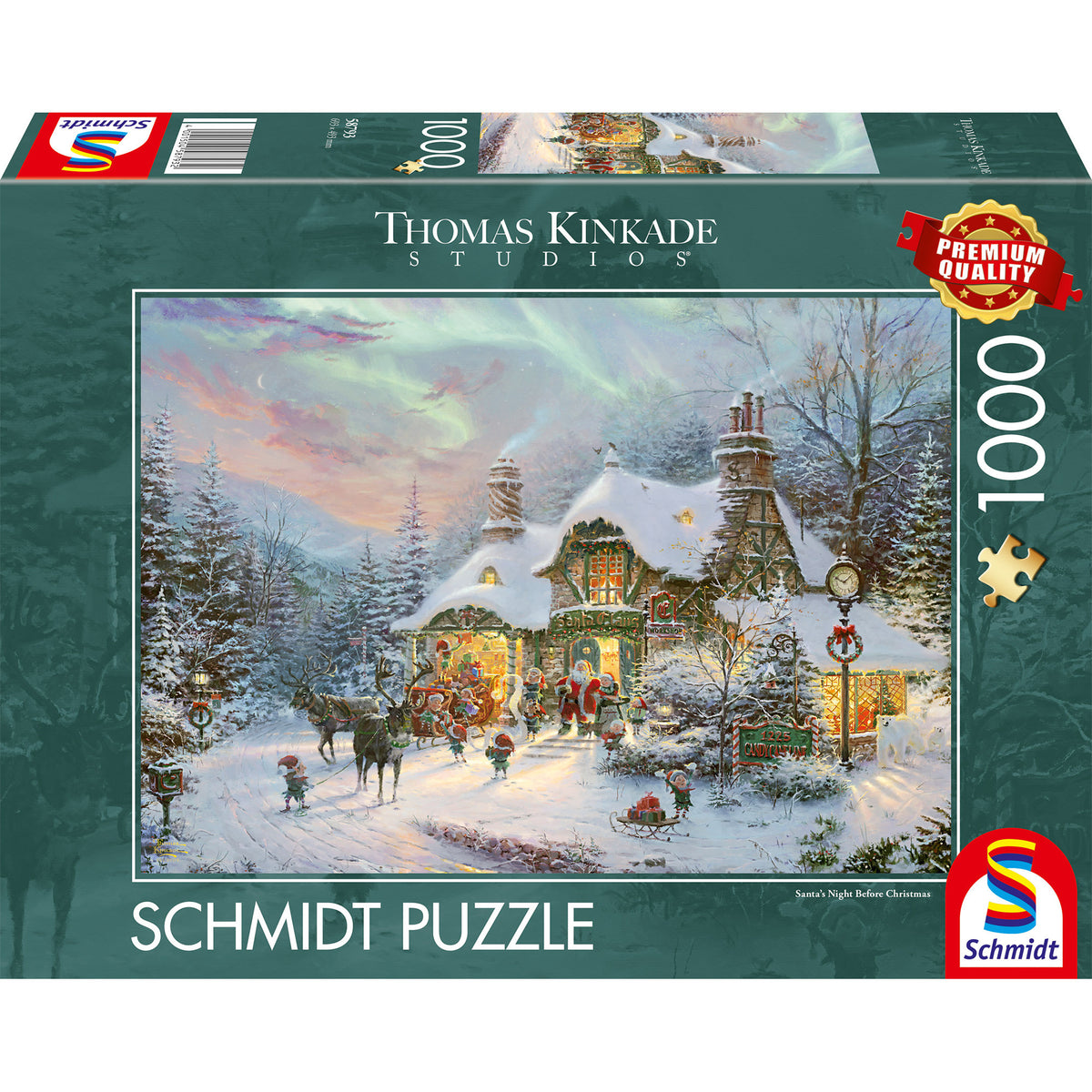 Thomas Kinkade Studios: Santas Nacht bevor Weihnachten, Puzzle