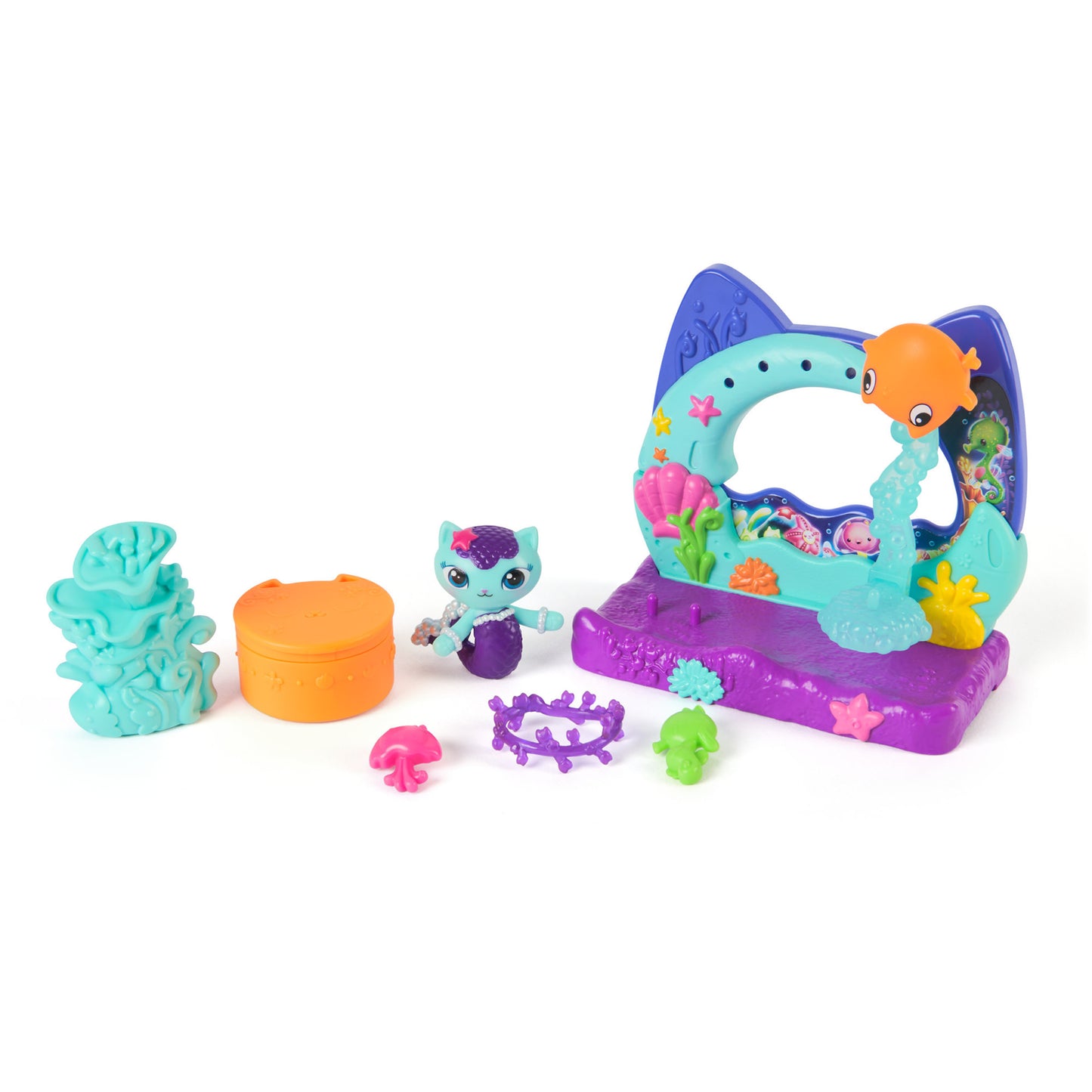 Gabby's Dollhouse: Der Film - Balkon-Spielset Merkätzchens Aquarium, Spielfigur