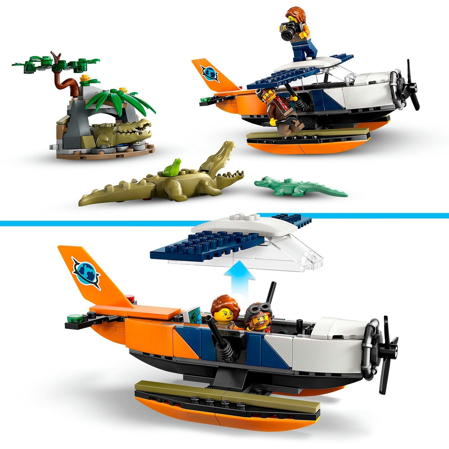 LEGO 60425 City Dschungelforscher-Wasserflugzeug, Konstruktionsspielzeug