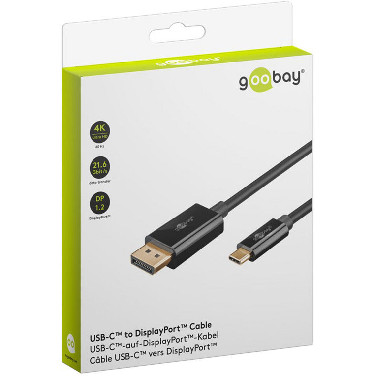 USB Adapterkabel, USB-C Stecker > DisplayPort Stecker, 4K 60Hz
