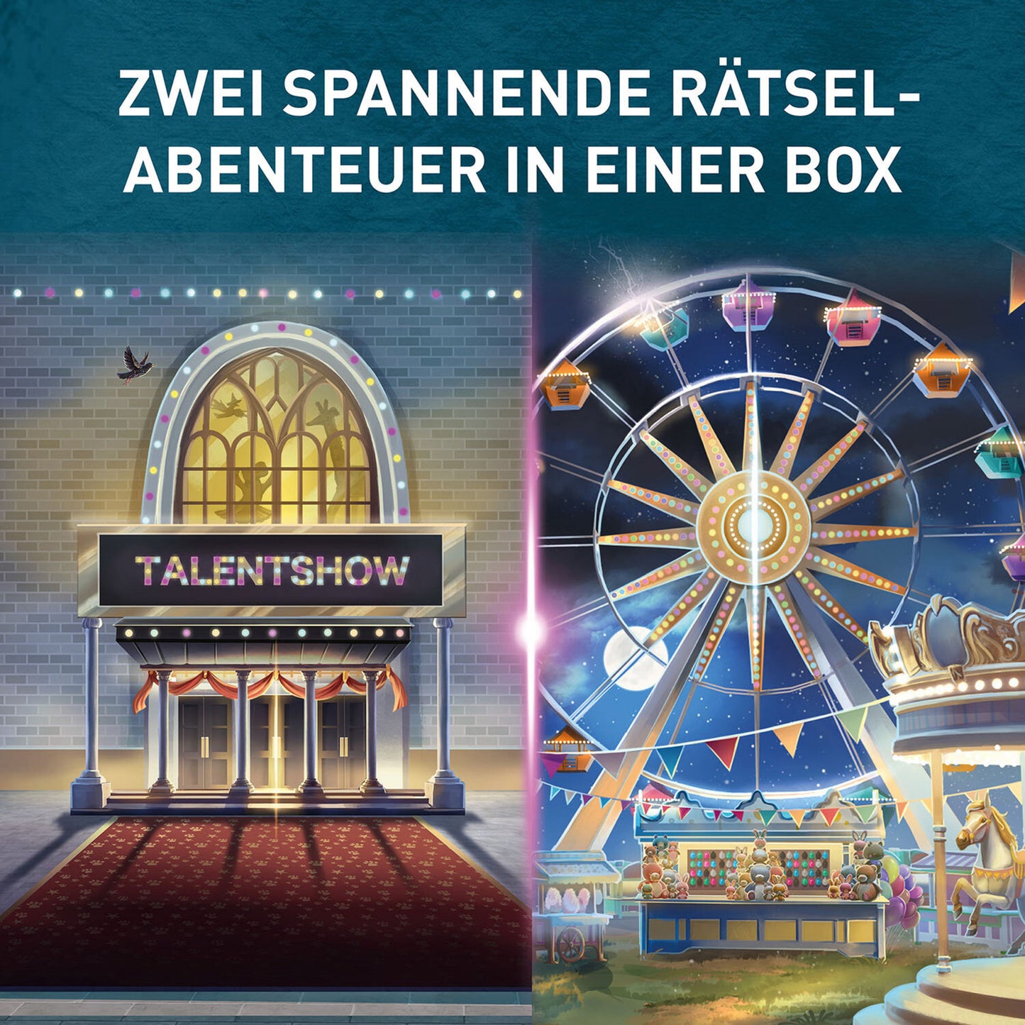 EXIT Das Spiel Family 2: Backstage Boys/Jahrmarkt im Dunkeln, Rätselspiel