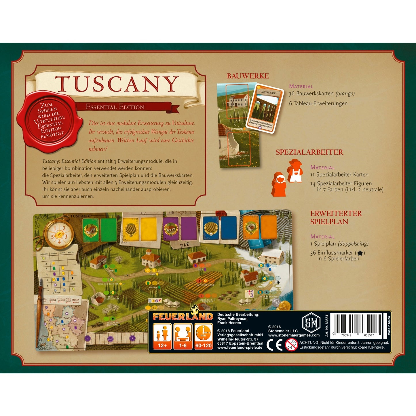 Pegasus Viticulture: Tuscany Essential Edition, Brettspiel
