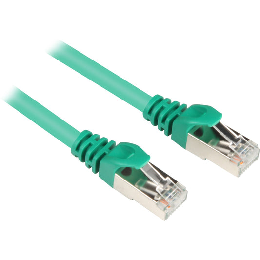 Sharkoon Patchkabel RJ45 Stecker > RJ45 Stecker CAT.6 S/FTP (grün, 1,5 Meter)