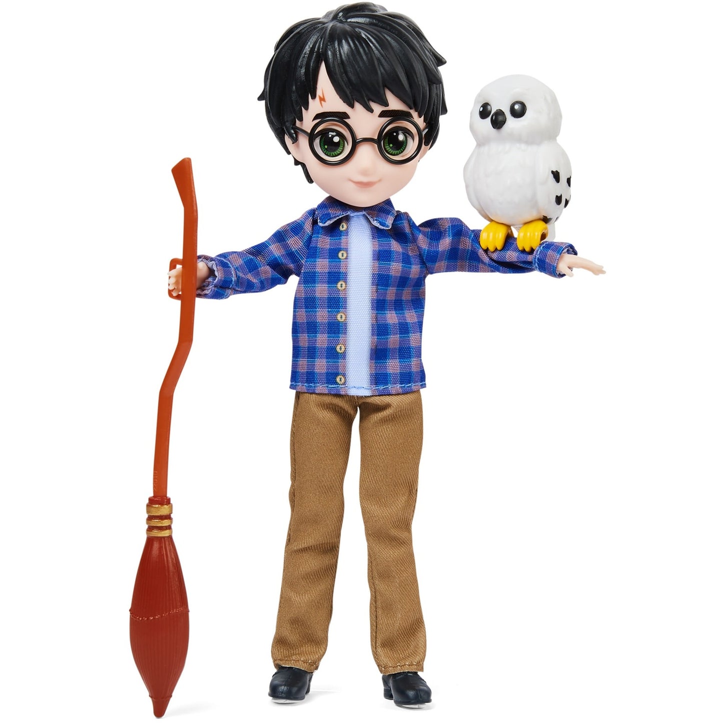 Spinmaster Wizarding World Harry Potter - Geschenkset mit Harry Potter-Puppe (ca. 20,3 cm gross, inkl. Besen, Tarnumhang und weiterem Zubehör)