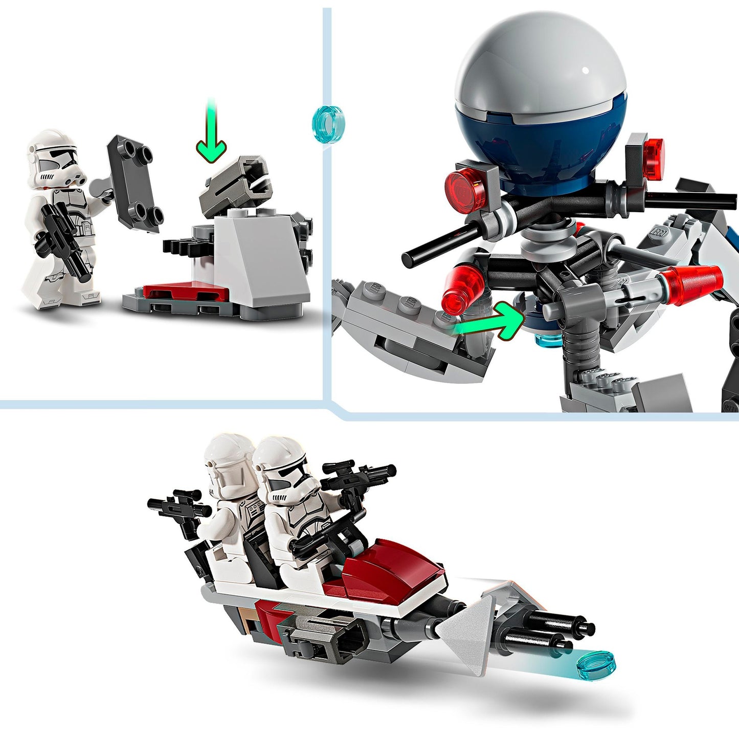 LEGO 75372 LEGO Star Wars Clone Trooper & Battle Droid Battle Pack, Konstruktionsspielzeug