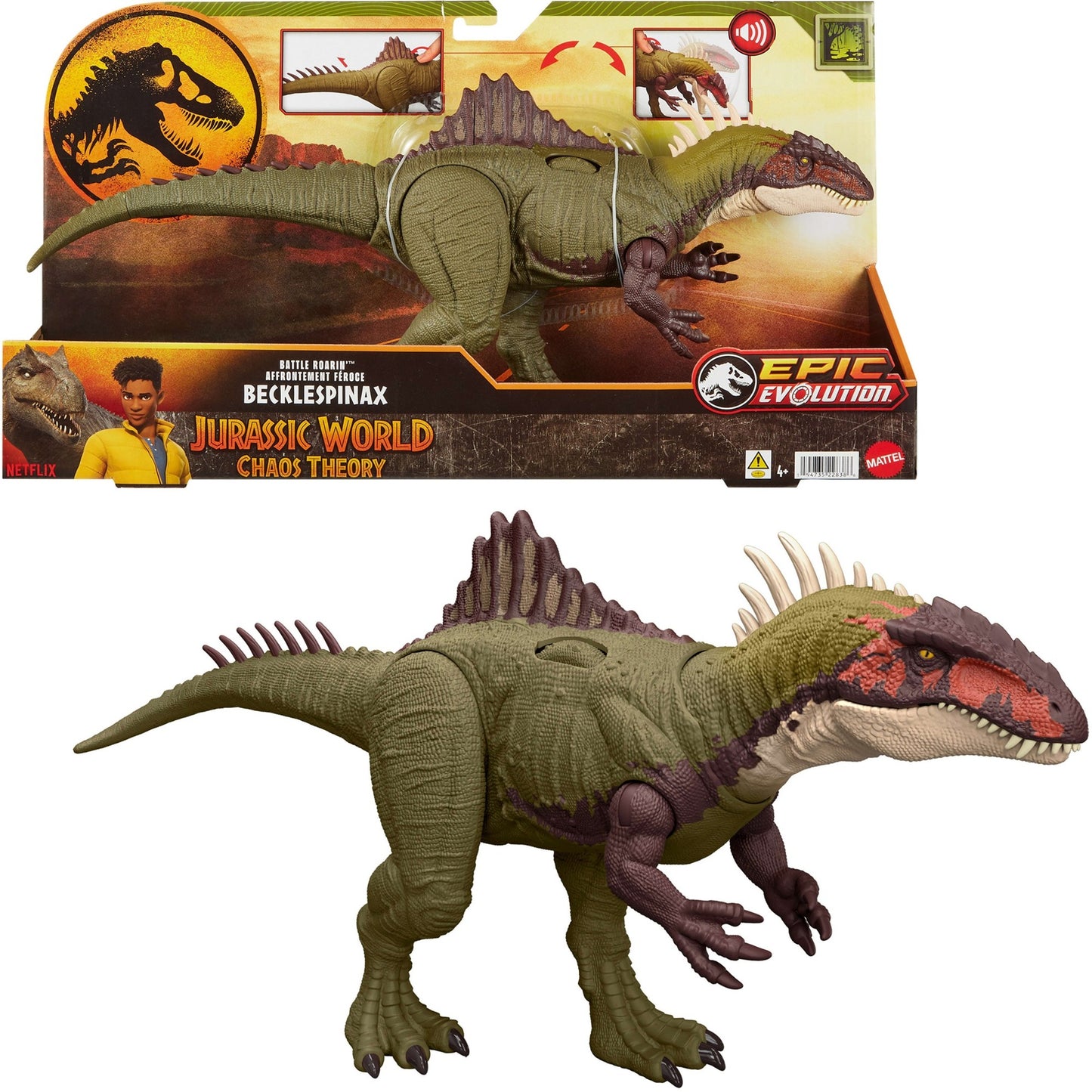 Mattel Jurassic World Battle Roar Becklespinax