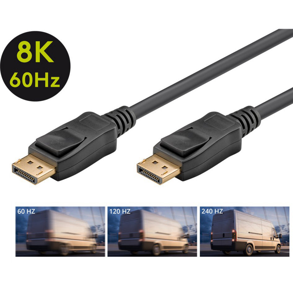 Kabel DisplayPort Stecker > DisplayPort Stecker, 8K / 120Hz