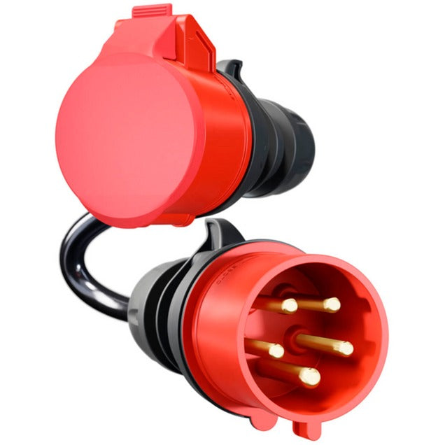 go-e Adapter für Gemini flex 11 kW, CEE rot Drehstrom 16A > CEE rot 32A (schwarz, 30cm)