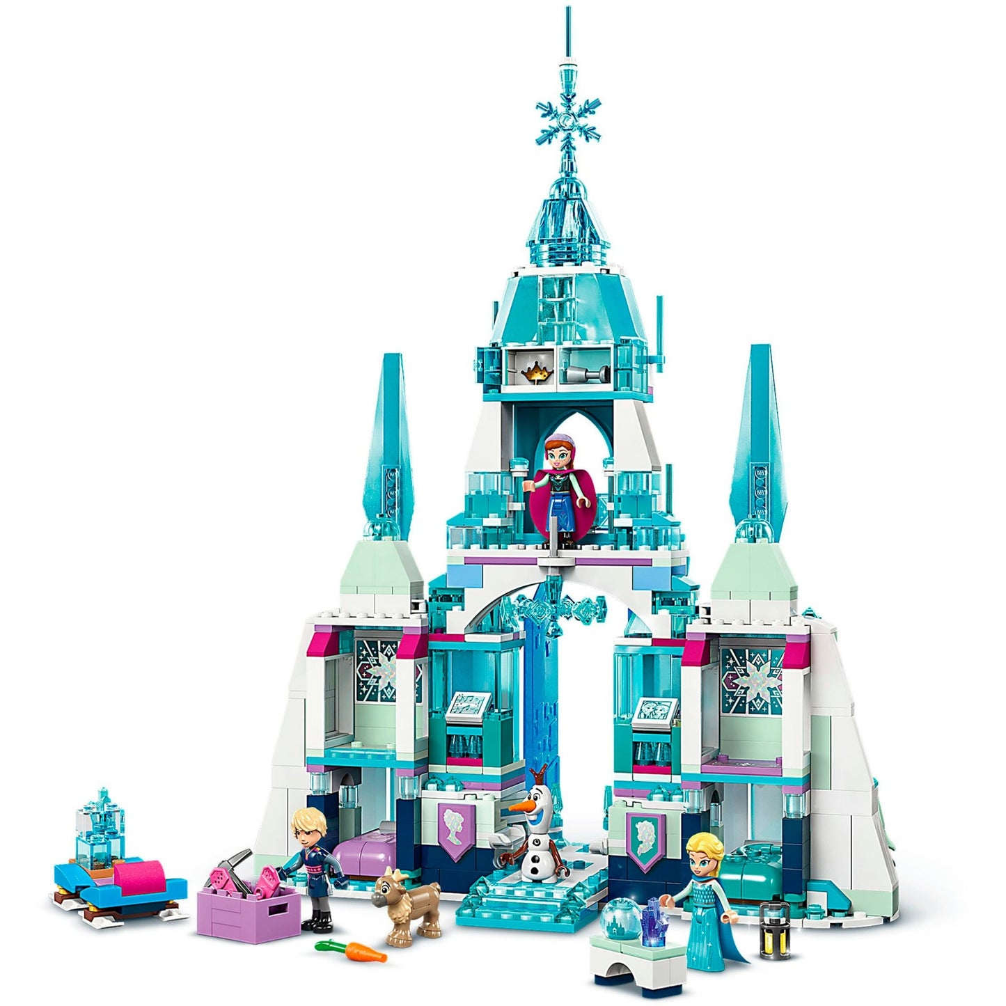 LEGO 43244 Disney Princess Elsas Winterpalast, Konstruktionsspielzeug