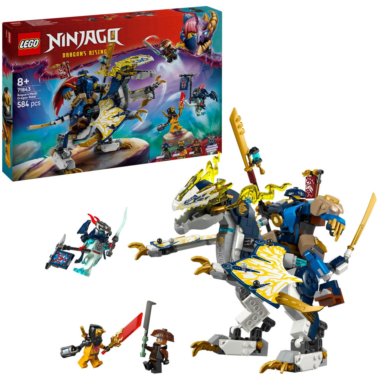 71843 Ninjago Rogues Mech-Drachenreiter, Konstruktionsspielzeug