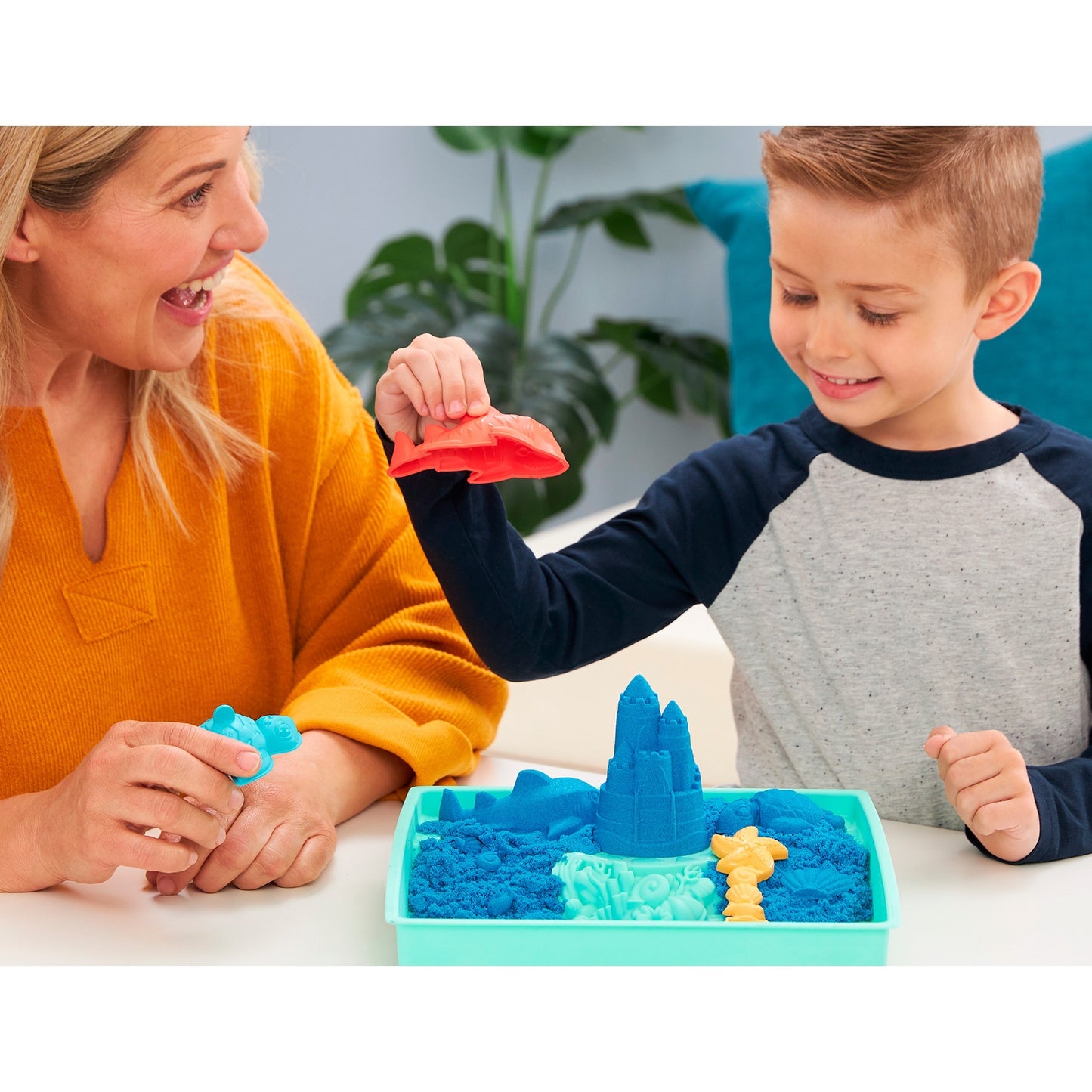 Spin Master Kinetic Sand - Sandbox Set blau, Spielsand