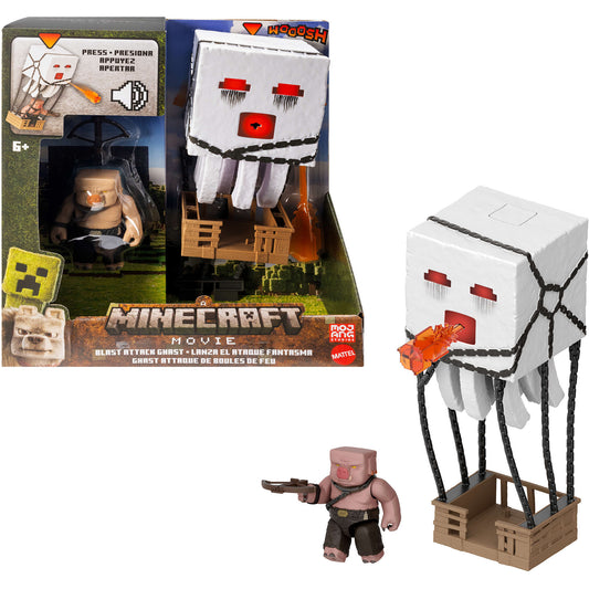 Minecraft Movie Ghast mit Feuerattacke, Spielfigur