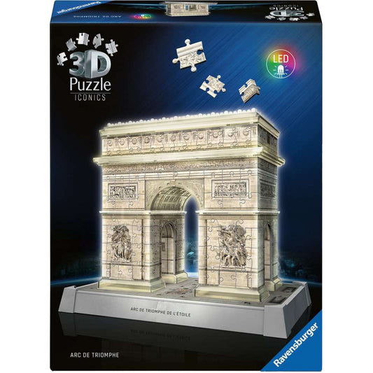 3D Puzzle Iconics: Triumphbogen Paris - mit Licht