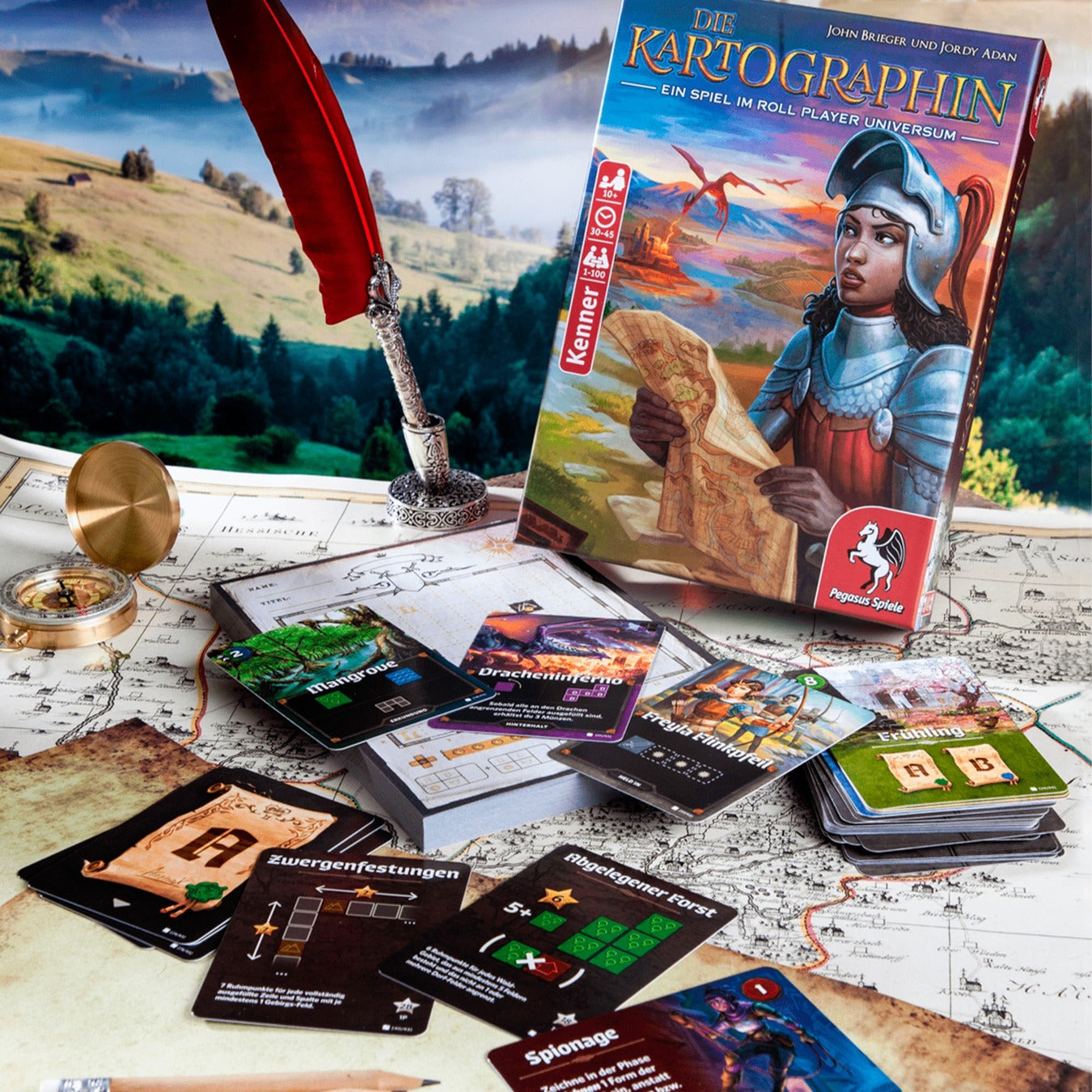 Pegasus Die Kartographin, Brettspiel