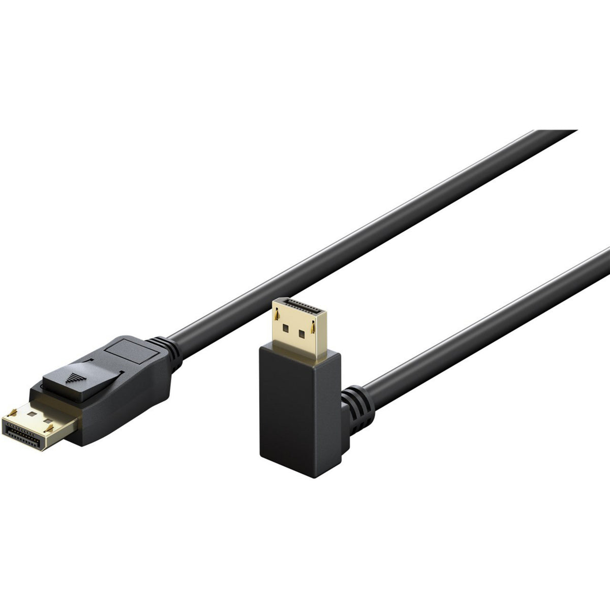 Kabel DisplayPort Stecker 90° > DisplayPort Stecker, 8K / 144Hz