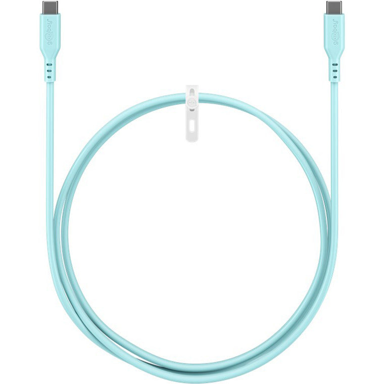 USB 2.0 Silikonkabel türkis, USB-C Stecker > USB-C Stecker