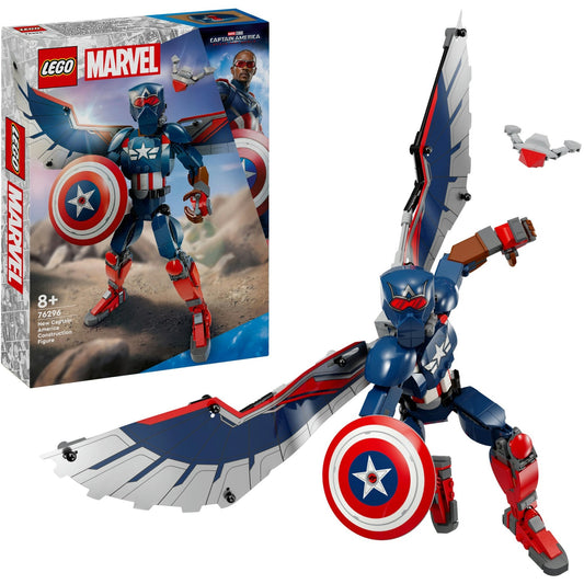 76296 Marvel Super Heroes New Captain America Baufigur, Konstruktionsspielzeug