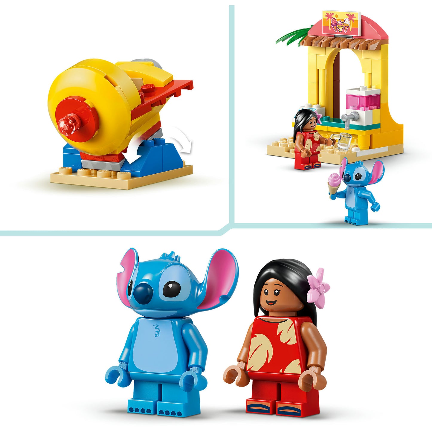 43280 Disney Classic Spass am Strand mit Lilo und Stitch, Konstruktionsspielzeug