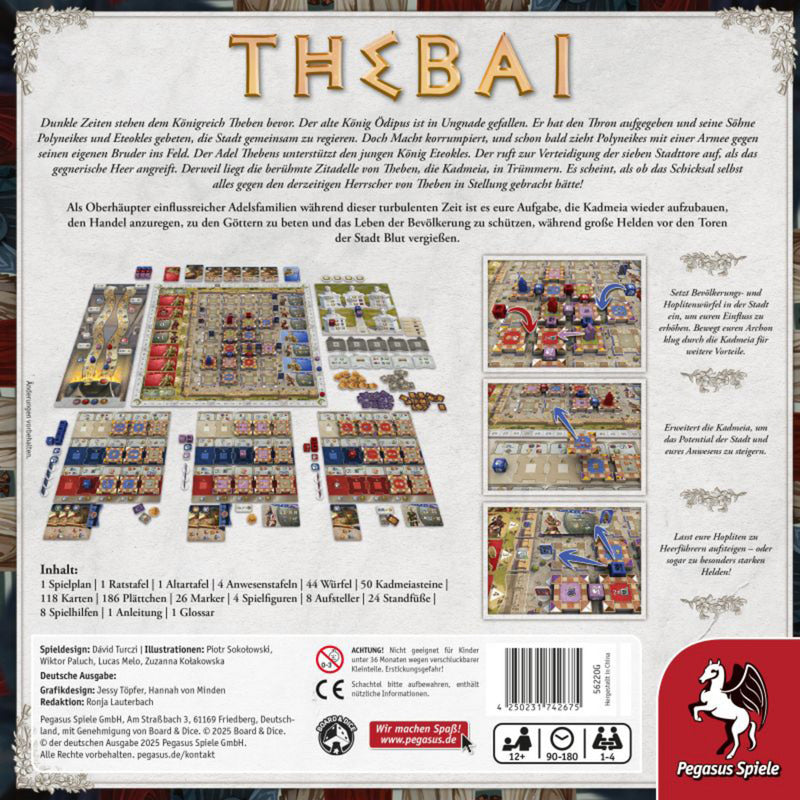 Thebai, Brettspiel