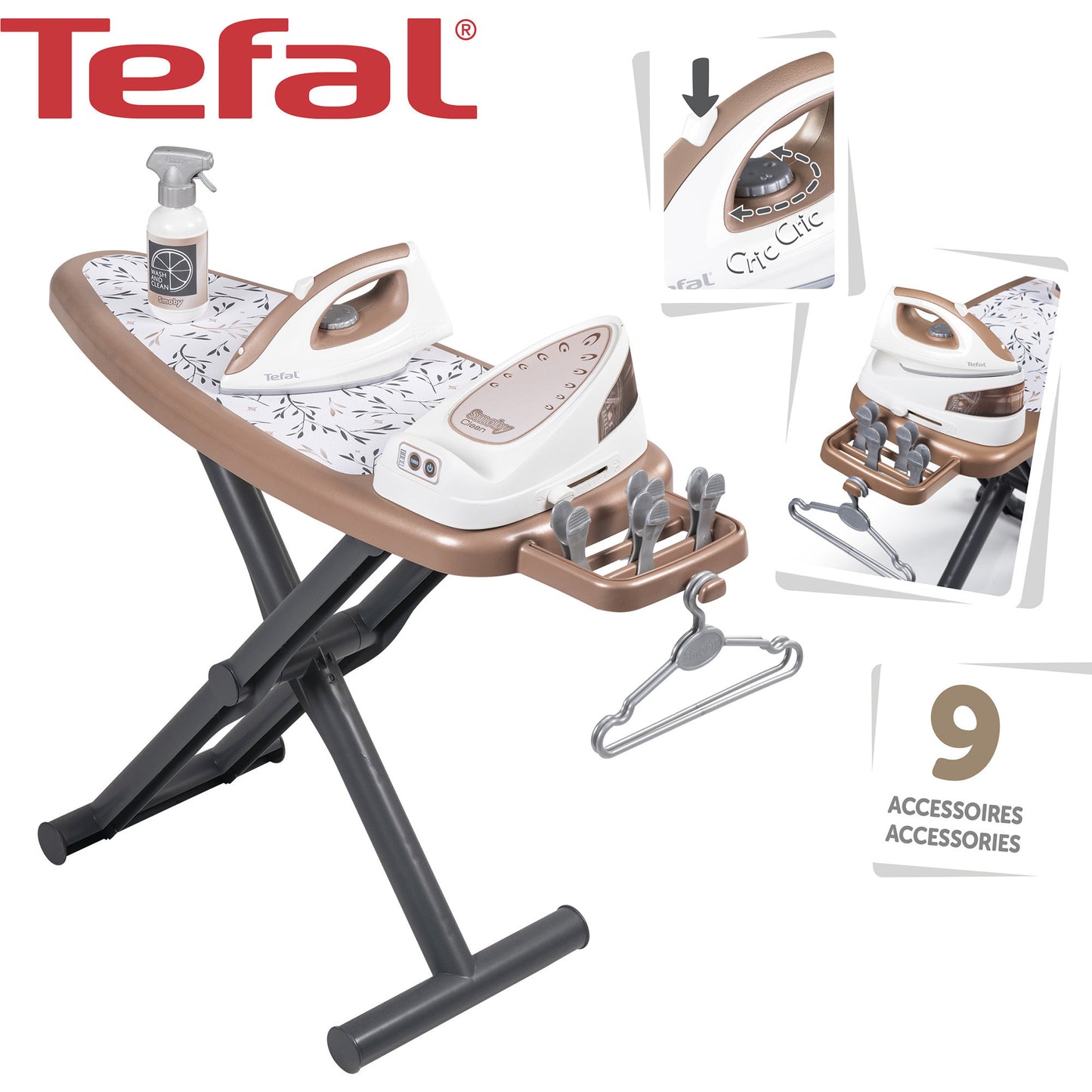 Tefal Bügelbrett mit Dampfstation, Kinderhaushaltsgerät