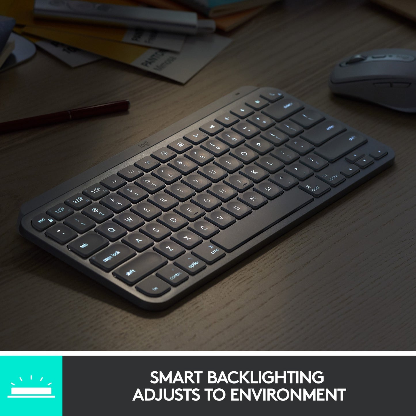 Logitech MX Keys Mini (graphit/schwarz, DE-Layout)