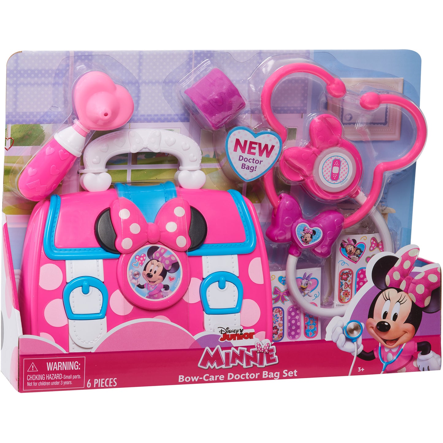 Disney Junior Minnie Mouse Bow-Care Doctor Bag Set, Kinderhaushaltsgerät